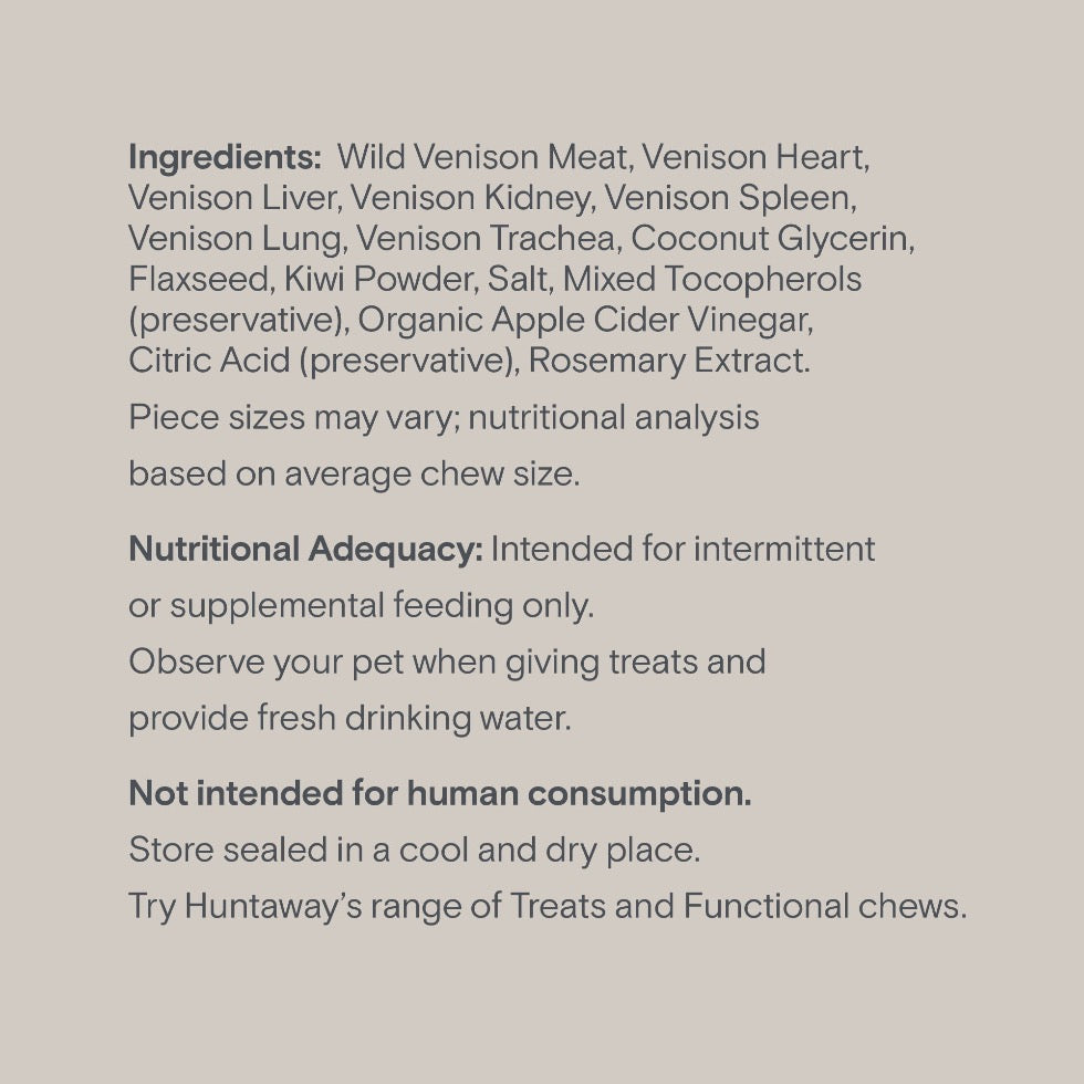 Venison with Kiwi Chews