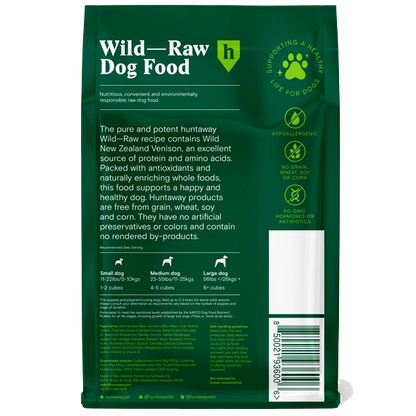 Wild Venison Raw Dog Food (16 piece)