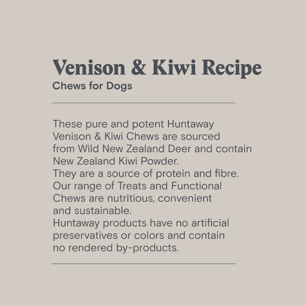 Venison with Kiwi Chews